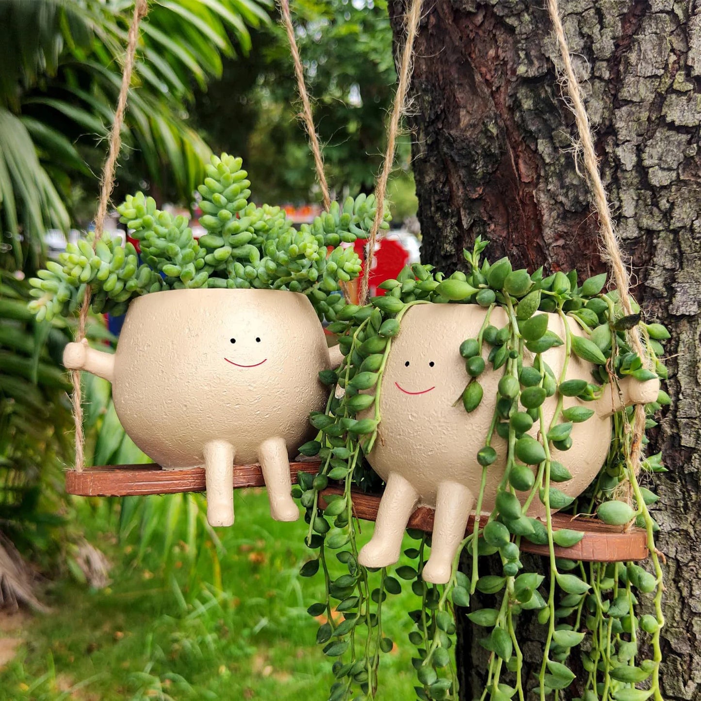 Cute Smiling Face Flower Pot