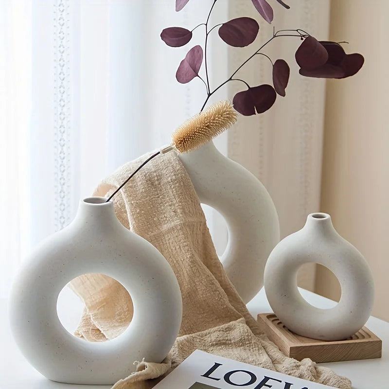 Harmony Circle Ceramic Vases