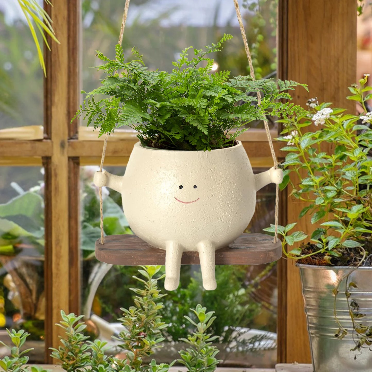 Cute Smiling Face Flower Pot