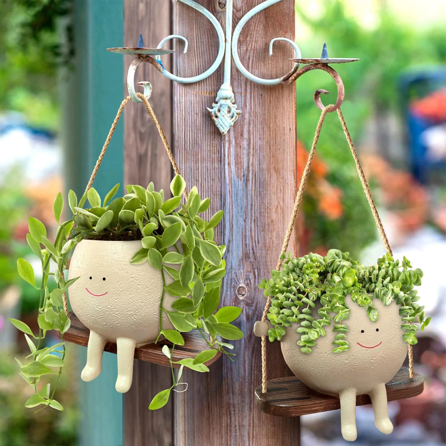 Cute Smiling Face Flower Pot