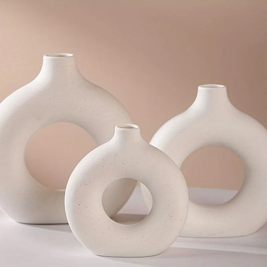 Harmony Circle Ceramic Vases